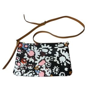 Fossil Sydney Print Top Zip Floral Crossbody Purse